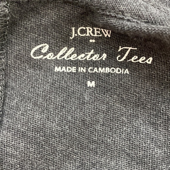 J. CREW COLLECTOR TEES Grey Tribal Aztec Print Muscle Tee Tank Top Medium - Picture 5 of 7